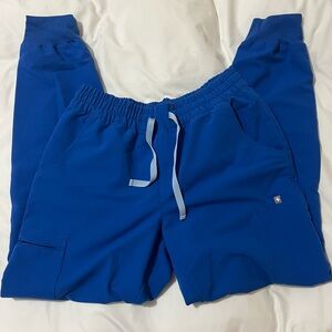 Figs royal blue uman relaxed jogger pants size medium tall